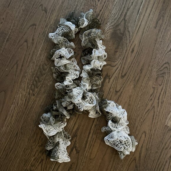 Crocheted Ruffled scarf - Picture 1 of 5